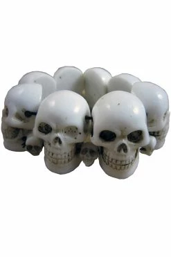Kreepsville Skull Collection Bracelet [WHITE]