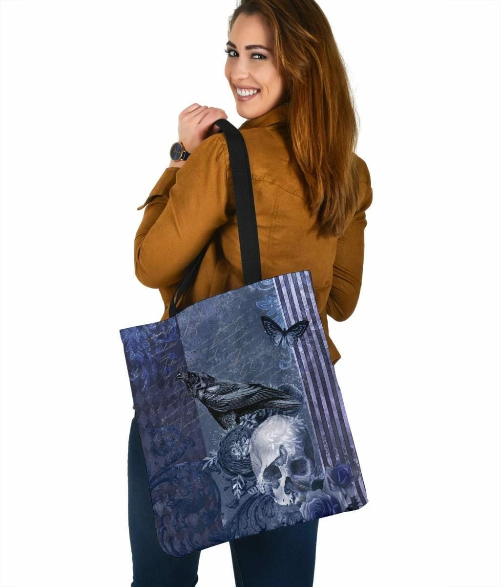 Gallery Serpentine Gothic Blue Memento - Handy Tote Bag 6 Gallery Serpentine Gothic Blue Memento - Handy Tote Bag - Image 4