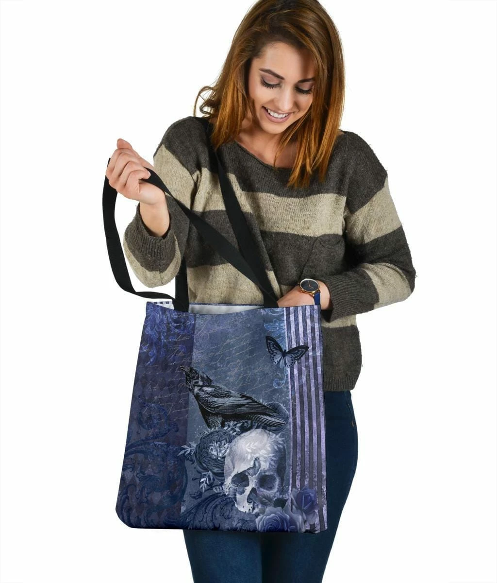 Gallery Serpentine Gothic Blue Memento - Handy Tote Bag 4 Gallery Serpentine Gothic Blue Memento - Handy Tote Bag - Image 2