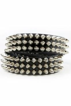 Funk Plus Chaos Cone Stud Belt [3 Rows]