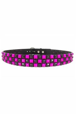 Funk Plus Emocore Checkered Belt [Black / Pink]