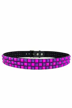 Funk Plus Scenecore Checkered Belt [Purple / Pink]