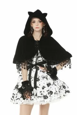 DARK IN LOVE Night Creature Velvet Cat Cape