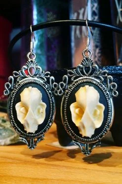 Catalyst Bat Beauty Cameo Earrings