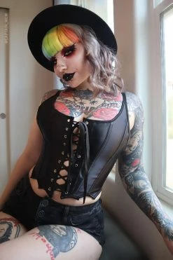 FOREST INK Bat Wing Corset Top -AKUMU INK shop Bat wing corset top2 600x900copy