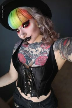 FOREST INK Bat Wing Corset Top -AKUMU INK shop Bat wing corset top4 600x900copy