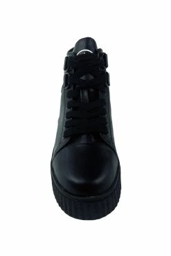 STRANGECVLT Chelsea Kreep Misfits Skull Sneakers -AKUMU INK shop Black Goth Shoes