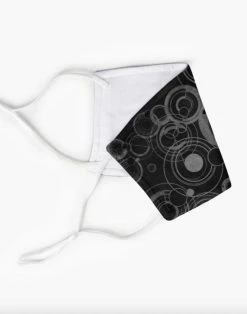 Gallery Serpentine Black Gallifrey -Mask 7 Gallery Serpentine Black Gallifrey -Mask -AKUMU INK shop BlackGallifreyfacemask1