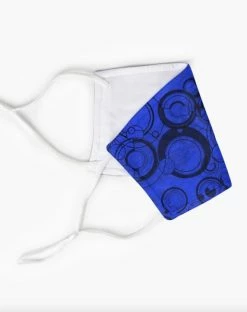 Gallery Serpentine Blue Gallifrey -Mask -AKUMU INK shop BlueGallifreyfacemask1