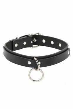 Funk Plus Choked Up Over U Choker [Black Leather]