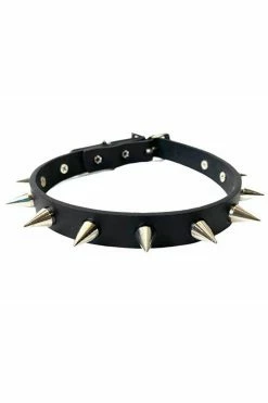 Funk Plus Choke Me Cone Spike Collar