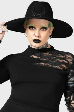 KILLSTAR Crescent Fedora Hat