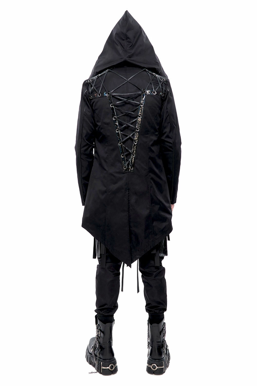 DEVIL FASHION Black Butcher Pierced Coat 5 DEVIL FASHION Black Butcher Pierced Coat - Image 3