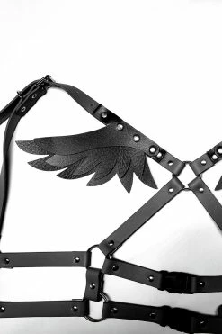 PUNK RAVE Fallen Angel Wings Harness [BLACK] -AKUMU INK shop CaptureOne05393A