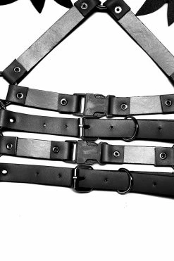 PUNK RAVE Fallen Angel Wings Harness [BLACK] -AKUMU INK shop CaptureOne05399A