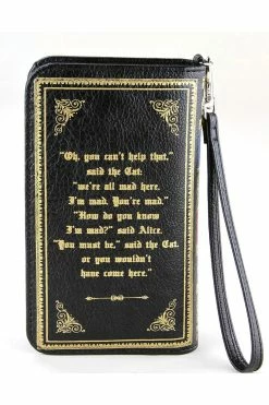 Comeco Inc Alice In Wonderland Book Wallet -AKUMU INK shop Cheshire Cat Wallet