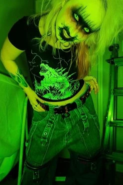 VampireFreaks Gothzilla Tee [Multiple Styles Available] -AKUMU INK shop Cyber Goth Aesthetic