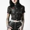 KILLSTAR Dark Halo Crop Top 1 KILLSTAR Dark Halo Crop Top -AKUMU INK shop DARK HALO CROP SHIRT W B
