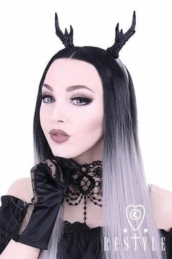 RESTYLE Black Deer Antlers Headband