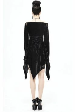 DEVIL FASHION Spirit Seer Velvet Dress -AKUMU INK shop DEVFA0226gcopy