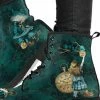 Gallery Serpentine Alice In Wonderland Green, Vegan Women's Boots, FREE Shipping 1 Gallery Serpentine Alice In Wonderland Green, Vegan Women's Boots, FREE Shipping -AKUMU INK shop DGA1GREENALICEBOOTS
