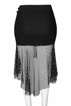PUNK RAVE Grave Girl Fishnet Skirt -AKUMU INK shop DQ 515 6 2