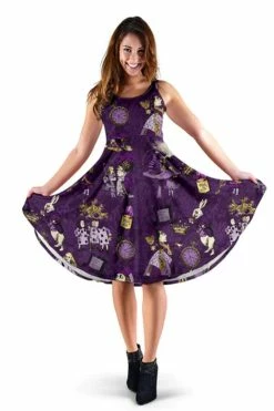 Gallery Serpentine Alice In Wonderland Summer Dress - Purple Alice Dress With Pockets