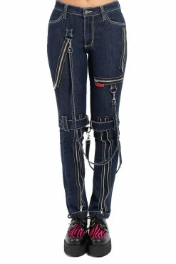 Tripp NYC Denim Bondage Pants -AKUMU INK shop DS267 DENIM F 1000x 913c688f 264e 4866 9c31 3cfb9bf6cac3