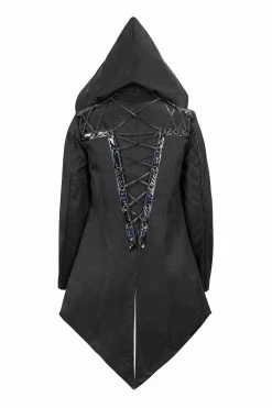 DEVIL FASHION Black Butcher Pierced Coat 18 DEVIL FASHION Black Butcher Pierced Coat -AKUMU INK shop DSC01682