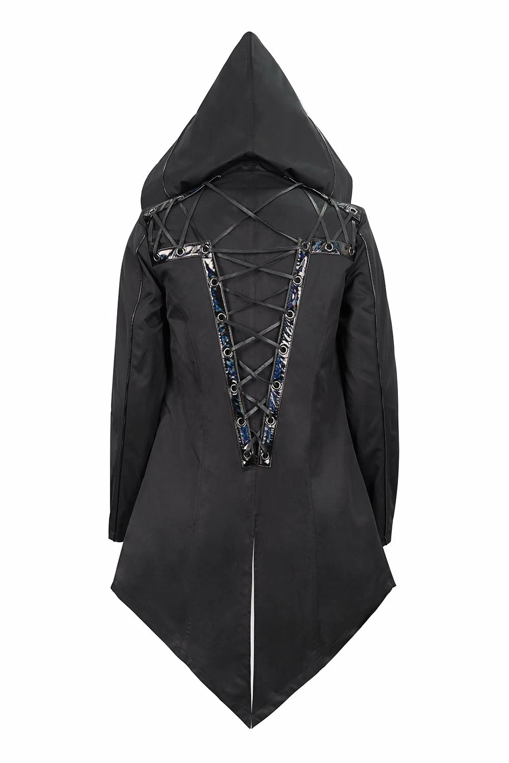 DEVIL FASHION Black Butcher Pierced Coat 10 DEVIL FASHION Black Butcher Pierced Coat - Image 8