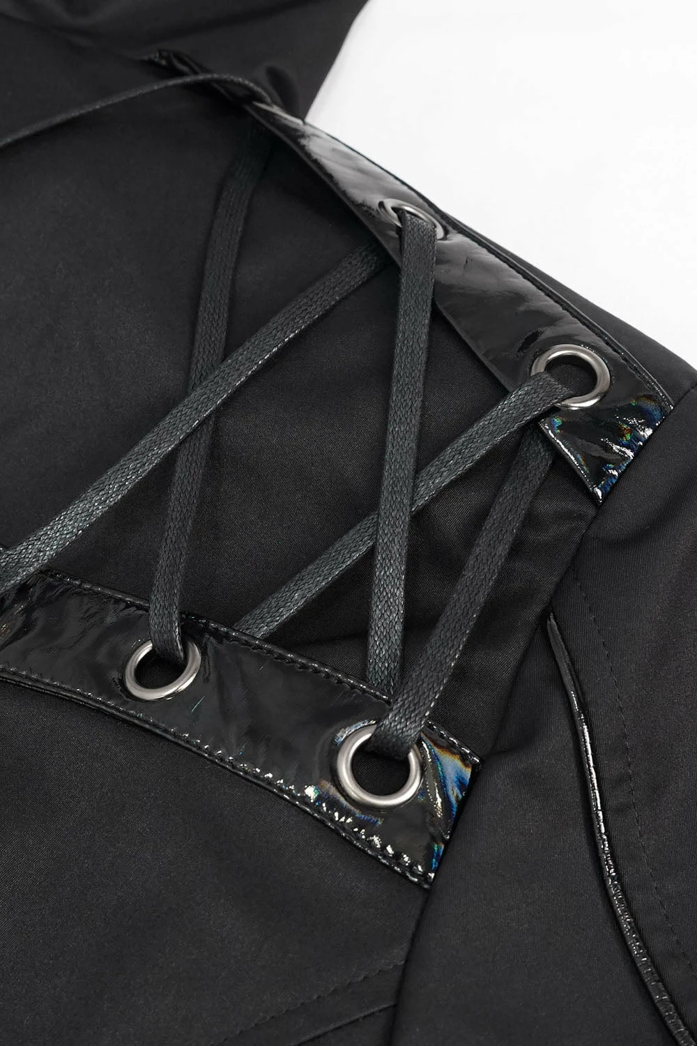 DEVIL FASHION Black Butcher Pierced Coat 11 DEVIL FASHION Black Butcher Pierced Coat - Image 9