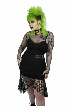 PUNK RAVE Grave Girl Fishnet Skirt