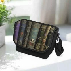 Gallery Serpentine Dark Academia Classic Literature Messenger Bag 11 Gallery Serpentine Dark Academia Classic Literature Messenger Bag -AKUMU INK shop DarkAcademiaMessengerBag7