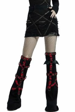 PUNK RAVE Little Black Raincloud Mini Skirt