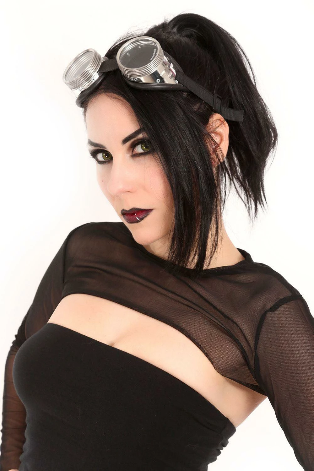 VampireFreaks Cyber Steampunk Goggles - Clear Lens 5 VampireFreaks Cyber Steampunk Goggles - Clear Lens - Image 3