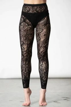 KILLSTAR Empyrean Lace Leggings -AKUMU INK shop EMPERYEAN LACE LEGGINGS W D x1600copy