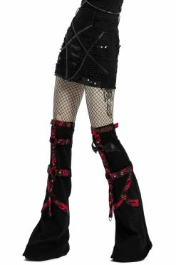 PUNK RAVE Little Black Raincloud Mini Skirt -AKUMU INK shop EMo Punk Skirt