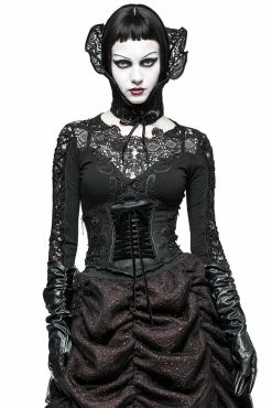 PUNK RAVE Dead Flowers Gothic Corset
