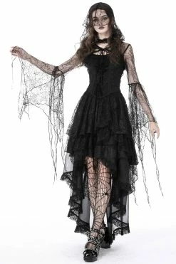 DARK IN LOVE Cobwebella Cape Bolero 10 DARK IN LOVE Cobwebella Cape Bolero -AKUMU INK shop Edwardian Hooded Cape