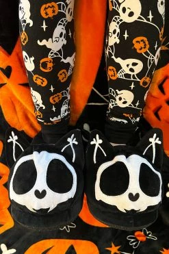 VampireFreaks Skelekitty Slippers -AKUMU INK shop Emo Cat SLippers Mens 93e6f85c 392b 4953 aa0c 37359d77e9c7