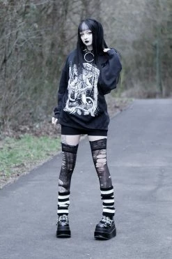 VampireFreaks The Call Of Cthulhu Sweatshirt [Tentacle Sleeves] -AKUMU INK shop Emo Fashion for Girls 36c1f950 7264 4b32 beba d1769418f1d4