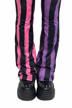 VampireFreaks Pastel Goth Striped Flares [PINK/PURPLE] -AKUMU INK shop Emo Flared Pants 5484e43a 399b 4cf5 9f25 d33319991005