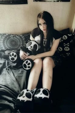VampireFreaks Skelekitty Slippers -AKUMU INK shop Emo Girls