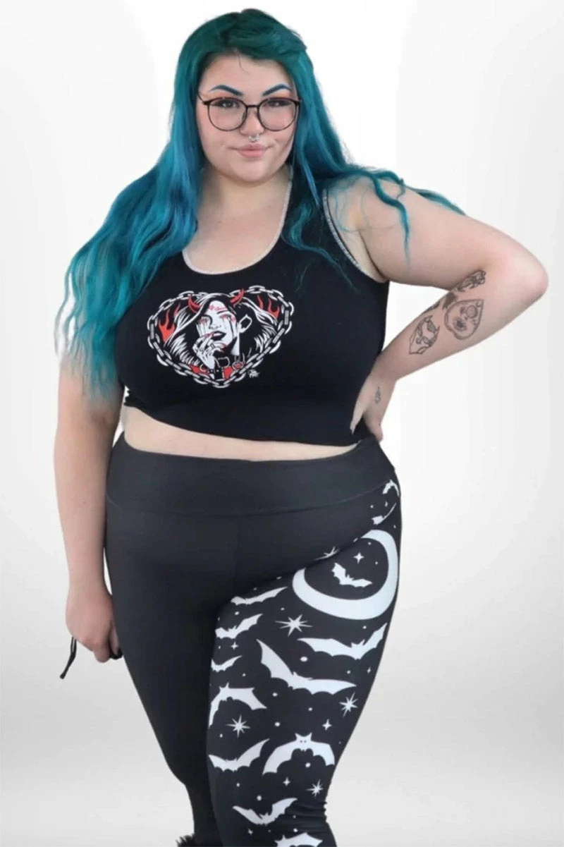 Too Fast Bats And Stars High Waist Leggings 11 Too Fast Bats And Stars High Waist Leggings - Image 9