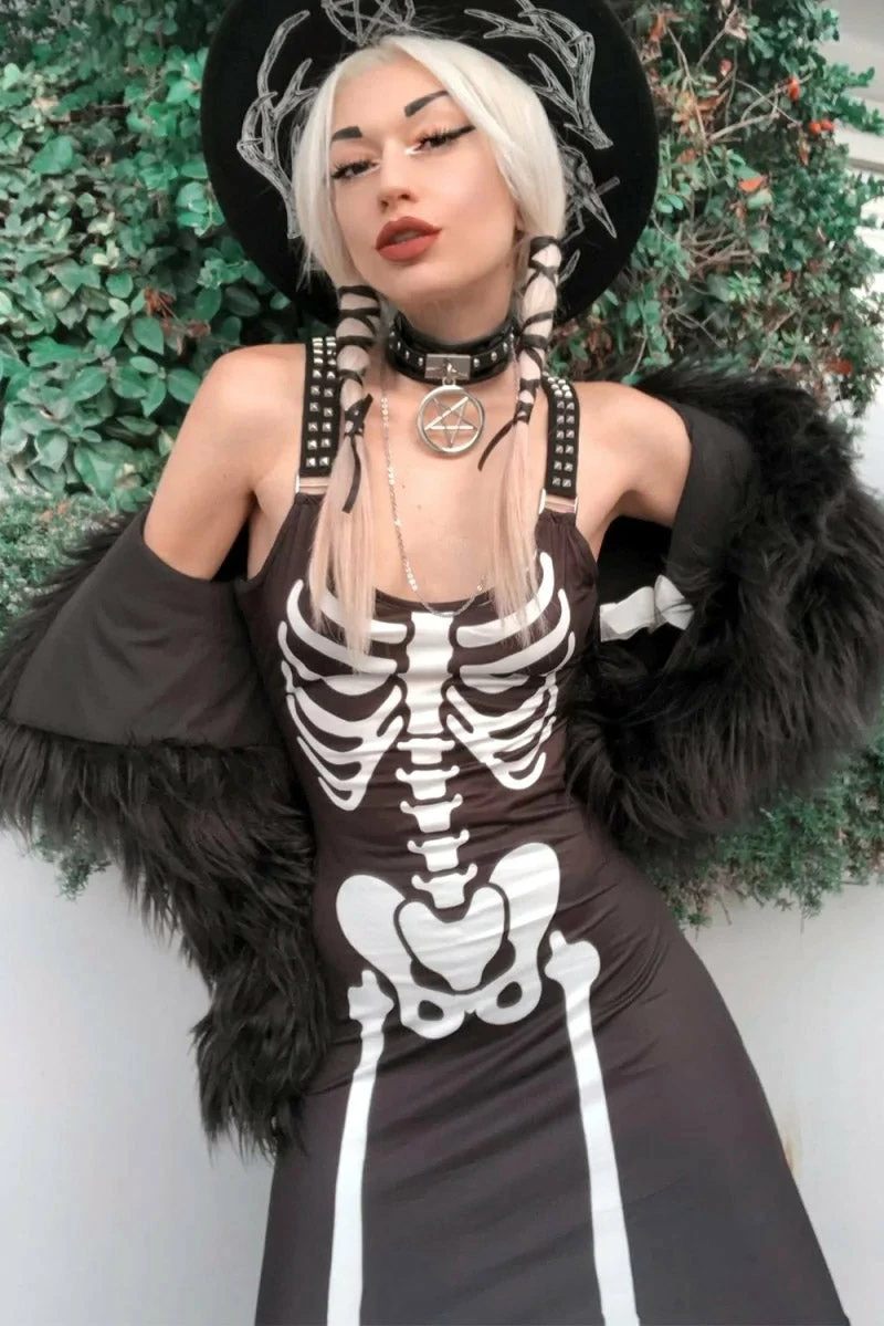 Too Fast Skeleton Magick Maxi Dress 5 Too Fast Skeleton Magick Maxi Dress - Image 3