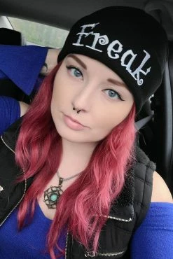 VampireFreaks Freak Beanie -AKUMU INK shop Emo Womens Beanie