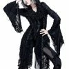 DEVIL FASHION Black Witchery Tattered Cardigan -AKUMU INK shop FF7A9154