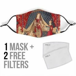 Gallery Serpentine The Lady & The Unicorn - Eco Washable Face Mask 11 Gallery Serpentine The Lady & The Unicorn - Eco Washable Face Mask -AKUMU INK shop FM23