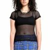 TRIPP NYC Tripp Fishnet Baby Tee -AKUMU INK shop FN4562 BLK F 1