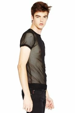 TRIPP NYC Tripp Short Sleeve Fishnet -AKUMU INK shop FN7109M BLK S